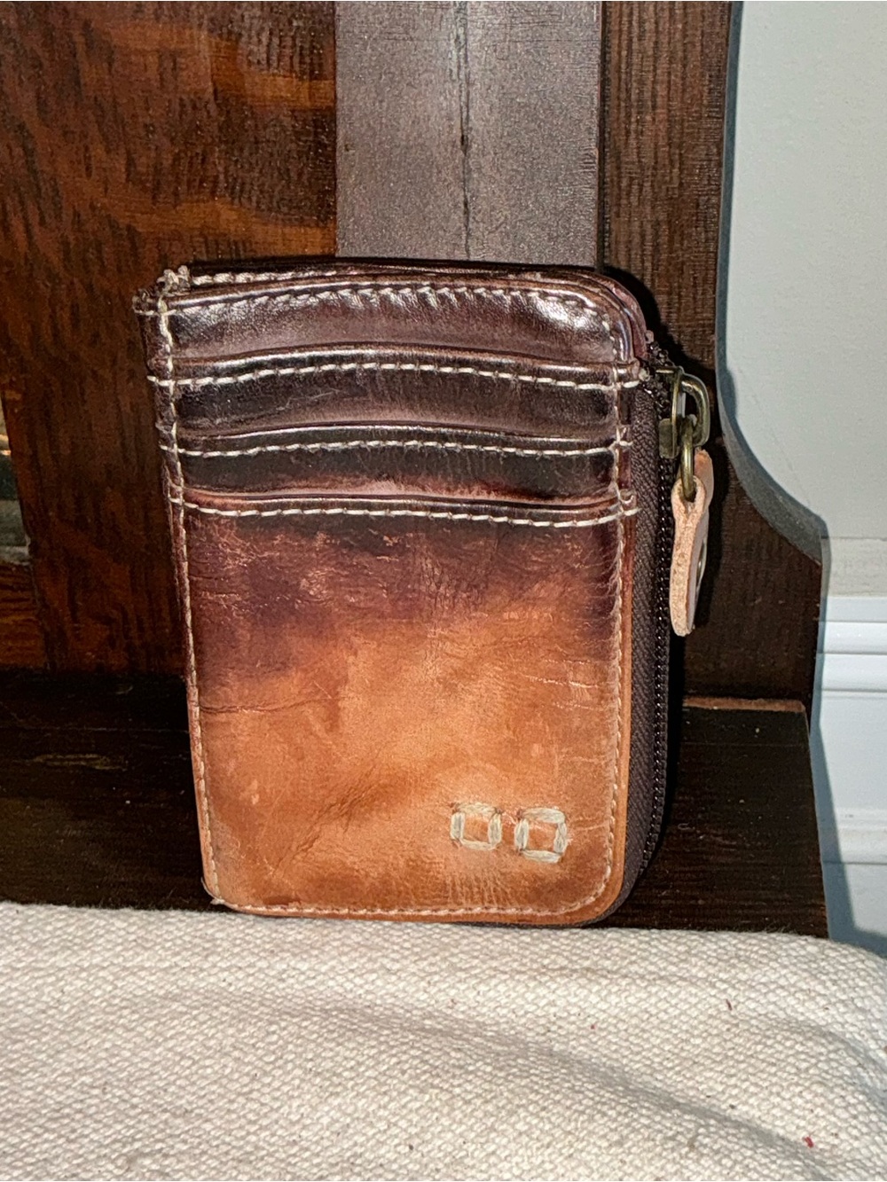 NWOT Bed Stu Carrie Leather Cold Brew Tie Dyed TD Wallet Retail $115